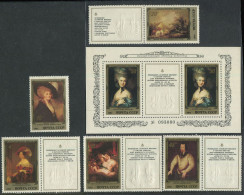 Soviet Union:Russia:USSR:Unused Stamps Serie With Coupons And Block Hermitage, Paintings, 1984, MNH - Altri & Non Classificati