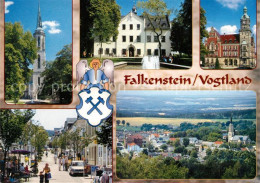 73232497 Falkenstein Vogtland Kirche Zum Heiligen Kreuz Heimatmuseum Rathaus Pan - Falkenstein (Vogtland)