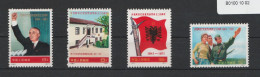 Volksrepublik China 1971 Satz 30 Jahre Arbeiterpartei Albaniens 1098 - 1101 4 Werte - Neufs