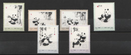 Volksrepublik China 1973 Satz Riesenpanda Panda 1126 - 1131 6 Werte - Ungebraucht
