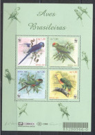 Brazil 2001-WWF: Birds M/Sheet - Ungebraucht