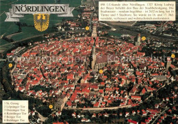 73231595 Noerdlingen Fliegeraufnahme St. Georg Berger Tor Noerdlingen - Nördlingen