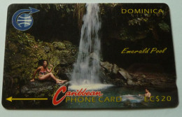 GRENADA - GPT - GRE-4B - Silver Bar - 4CDMB - $20 - Emerald Pool - Used - Grenada (Granada)