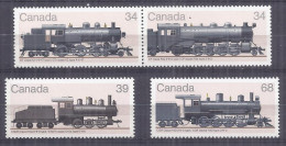Canada 1985. Locomotoras . Sc=1071-74 (**) - Unused Stamps