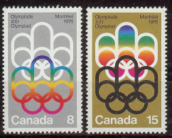 Canada 1973. JJ.OO. Montreal . Sc=623-24 (**) - Ete 1976: Montréal