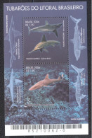 Brazil 2006-Sharks From Brazilian Coast M/Sheet - Ungebraucht