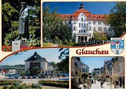 73231213 Glauchau Georgius Agricola Denkmal Statue Krankenhaus Bahnhof Fussgaeng - Glauchau