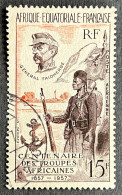FRAWAPA021U2 - Airmail - General Faidherbe - Centenary Of French African Troops - 15 F Used Stamp - AOF - 1957 - Gebraucht