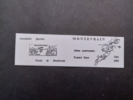 Carnet Privé 1993 - Montevrain 77 - Amicale Philatélique 10x0.10 + 10x0.20  Briat  Tournoi Tennis Association Sportive - Autres & Non Classés