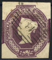 GRANDE BRETAGNE - YVERT 5 - 6 PENCE - VICTORIA - OBLITERE - Usados