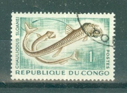 REPUBLIQUE DU CONGO - N°143 Oblitéré - Poissons Et Céphalopode Abyssaux.. - Usados