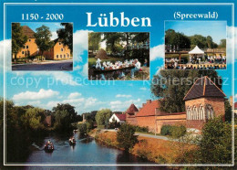 73230907 Luebben Spreewald Bootsfahrt Stadtmauer Luebben Spreewald - Lübben (Spreewald)