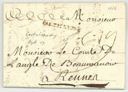 Daniel Bertrand De LANGLE (Rennes 1701-1774) Eveque SAINT-PAPOUL Autographe 1772 Pour Rennes Bretagne Beaumanoir - Personaggi Storici