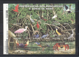 Brazil 2004-Preservation Of The Mangrove Swamps And Tidal Zones  M/Sheet - Ungebraucht