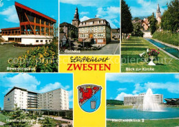 73230528 Zwesten Bad Bewegungsbad Hardtwaldklinik Wasserspiele Rathaus Blick Zur - Bad Zwesten