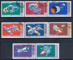 Mongolia 1971 Mi# 618-625 Used - US And USSR Space Explorations - Mongolei