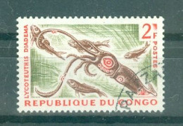 REPUBLIQUE DU CONGO - N°144A Oblitéré - Poissons Et Céphalopode Abyssaux.. - Used