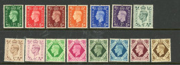 Great Britain  MH 1937-39 King George VI - Nuevos