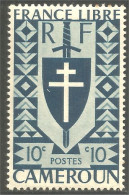 XW01-2742 Cameroun France Libre Épée Sword Blason Bouclier Shield Croix Cross MNH ** Neuf SC - Neufs