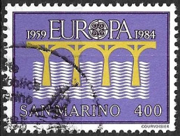 SAN MARINO - 1984 - EUROPA - LIRE 400 USATO (YVERT 1090 - MICHEL 1294) - Gebraucht