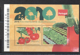 Brazil 2010-International Year Of Biodiversty- Agroecology And Organic Farming M/Sheet - Unused Stamps