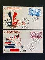 Enveloppes 1er Jour "Bateaux D'Expéditions Antarctiques De J. Charcot" - 16/12/1974 - PA38/39 - TAAF - FDC