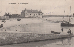 56  LOMENER - PLOEMEUR    La Plage Du Port    TB PLAN   1915.   Ed. Le Gallo.    RARE. Voir Description - Plömeur