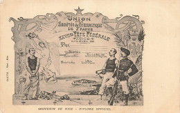 Nice * CPA Dos 1900 Précurseur * Union Des Sociétés De Gymnastique De France , XXVIIème Fête Fédérale - Autres & Non Classés