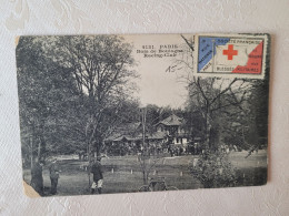 Paris Bois De Boulogne , Timbre Société Française De Blessés Militaires - Cruz Roja