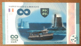 2024 BILLET INFINY CASH SAINT-VAAST-LA-HOUGUE PAS 0 EURO SOUVENIR 0 EURO SCHEIN BANKNOTE PAPER MONEY BILLETE - Essais Privés / Non-officiels