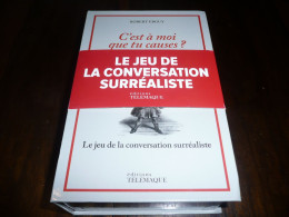 JEU DE CARTES DE SOCIETE ROBERT EBGUY C'EST A MOI QUE TU CAUSES CONVERSATION SURREALISTE 501 CARTES TELEMAQUE 2016 - Otros & Sin Clasificación