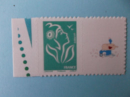 TIMBRE : AUTOADHESIF , No: 4048 S " PERSONNALISE VERT , XX, En Bon état - Unused Stamps