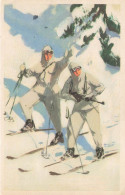 Militaria , Régiment * CPA Illustrateur * Série " Armements " éclaireurs Skieurs * Ski Sports D'hiver Militaire Arme - Regiments