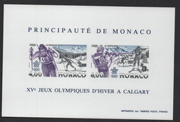 MONACO 1988 - BF BLOC FEUILLET NON DENTELE - N° 40 A ** MNH - IMPERFORATED - Bloques