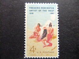 ESTADOS UNIDOS / ETATS-UNIS D'AMERIQUE 1961 / FREDERIC REMINGTON Pintor YVERT 718 * MH - Unused Stamps