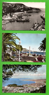 06 - NICE . " LA BAIE DES ANGES ", " LA PROMENADE DES ANGLAIS " & " L'ENTRÉE DU PORT " . 3 CPSM - Réf. N°38562 - - Sets And Collections