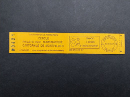 Carnet Privé 1993 -  Montpellier 34 - Cercle Philatélique, Timbre Poste   5x0.10 5x.020  Briat Carnet Orange - Other & Unclassified