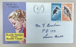 D)1960, NEW ZEALAND COVER, HEALTH ISSUE, WITH STAMPS BIRDS, SACRED ALCION, MAORI DOVE, XF - Autres & Non Classés