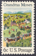 !a! USA Sc# 1370 MNH SINGLE (a2) - Grandma Moses - Unused Stamps