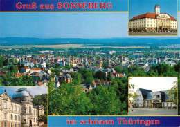 73228533 Sonneberg Thueringen Panorama Rathaus Deutsches Spielzeugmuseum Bahnhof - Sonneberg