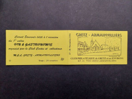 Carnet Privé 1993 - Gretz-Armanvilliers 77 -Club Philatélique 10x0.20   Briat   Tirage 250 - Andere & Zonder Classificatie