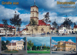 73228485 Neustrelitz Markt Stadtkirche Schlossgarten Rathaus Neustrelitz - Neustrelitz