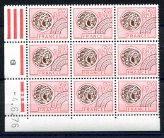 RC 27175 FRANCE COTE 4,50€ PRÉO N° 139 BLOC DE 9 COIN DATÉ DU 4.6.76 NEUF ¨¨MNH TB - Precancels