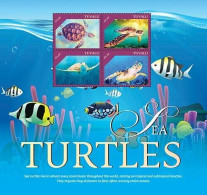 Tuvalu 2020 Sea Turtles 2 Sheets - Marine Life