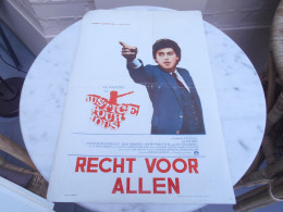 Ancienne Affiche Cinema Film " Justice Pour Tous " Al Pacino  Recht Voor Allen - Affiches