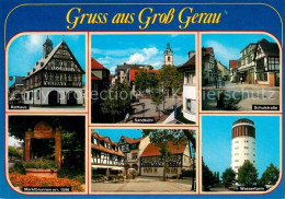 73228317 Gross-Gerau Rathaus Sandboehl Schulstrasse Wasserturm Marktplatz Brunne - Gross-Gerau