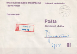 Tschechoslowakei CSSR - Einschreibebrief (Porto Entrichtet) 1981 Aus Prag 5 - Cartas & Documentos