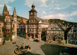 73228297 Heppenheim Bergstrasse Marktplatz Rathaus Gaststaette Goldener Engel Al - Heppenheim