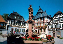 73228293 Heppenheim Bergstrasse Marktplatz Brunnen Fachwerkhaeuser Altstadt Hepp - Heppenheim