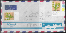 Mauritius. Stamps Sc. 635 On Air Mail Letter, Sent From Mauritius At 15.04.1987 To France. - Mauritius (1968-...)